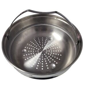Tramontina Stainless Steel Steamer Basket Insert with Folding‎ Handle 8.5 inch